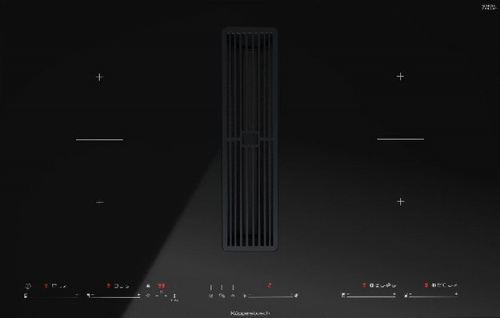 Варочная панель с вытяжкой Kuppersbusch KMI 8590.0 SR Black Chrome