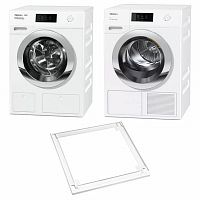 Комплект Miele ChromeEdition (стиральная машина WCR890WPS + сушильная машина TCR790WP + монтажный элемент WTV501)Товары в комплекте